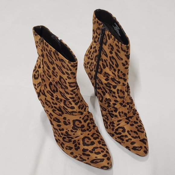 NWT! Impo Leopard Print Ankle Booties Size 8.5 - Picture 6 of 10